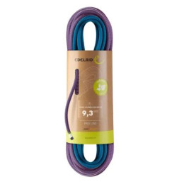 Corde d'escalade Edelrid Tommy Caldwell Eco Dry CT 9,3mm 70m violet 061 pink-turquoise