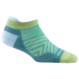 Chaussettes femme Darn Tough Run No Show Tab Ultra-Lightweight vert aqua