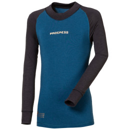 T-shirt fonctionnel enfant Progress DT CC NDRD 26DG bleue / noir Anthracite/Petrol