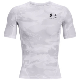 T-shirt fonctionnel homme Under Armour HG Isochill Comp Print SS blanc WHT