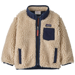 Sweatshirt enfant Patagonia Baby Retro-X Jacket beige / bleu Dark Natural w/New Navy