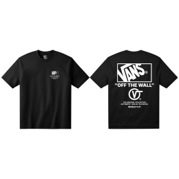 T-shirt homme Vans Stacked Hi SS Tee noir Black/White