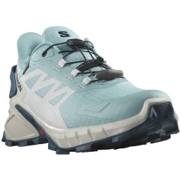 Chaussures de running femme Salomon Supercross 4 Gore-Tex gris / bleu Stone Blue / Lunar Rock / Stargazer