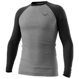 T-shirt fonctionnel homme Dynafit Tour Light Merino M L/S Tee gris / noir 0911 - black out/0530