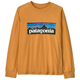 T-shirt enfant Patagonia K's L/S P-6 Logo T-Shirt - Dried Mango orange Dried Mango