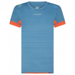 T-shirt femme La Sportiva Sunfire T-Shirt W bleue / rouge Atlantic/Paprika