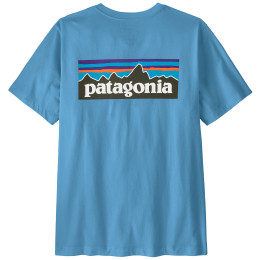 T-shirt homme Patagonia P-6 Logo T-Shirt bleu clair Shore Blue