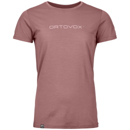 T-shirt fonctionnel femme Ortovox 150 Cool Brand Ts W rose Dusk Rose
