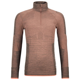 T-shirt fonctionnel femme Ortovox 230 Competition Zip Neck W orange bloom