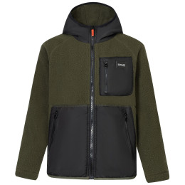 Sweatshirt enfant Regatta Munro Hybrid Jacket DarkKhak/Blk vert foncé DarkKhak/Blk