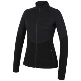 Sweat-shirt femme MOOA Merino 3D 240 noir black
