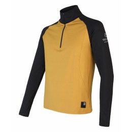 Sweat-shirt homme Sensor Coolmax Thermo zip noir / jaune Mustard/Black