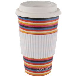 Tasse Regatta Bamboo Commuter Mug bleu / rouge / blanc Stripe/White