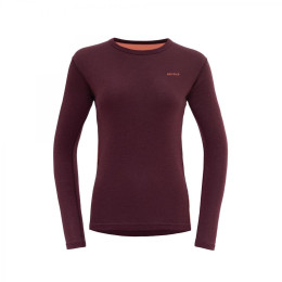 T-shirt fonctionnel femme Devold Multi Sport Merino 190 Shirt Wmn bordeau PORT