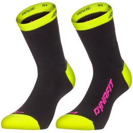 Chaussettes Dynafit Trail Mid Sk jaune black out ULTRA YELLOW/5A30