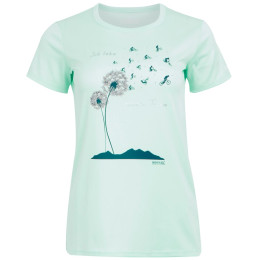 T-shirt femme Regatta Wmn Fingal Slogan bleu clair Bleached Aqua