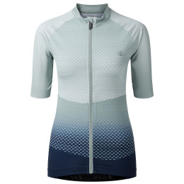Maillot vélo femme Dare 2b Lightnint short sleeve printed jersey vert - bleu GrnGrdntprnt