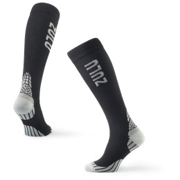 Chaussettes de compression Zulu Run Compression W noir / gris