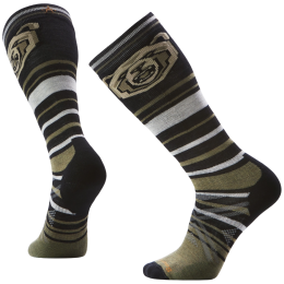 Chaussettes de ski Smartwool Ski Full Cushion Growling Grizzly OTC noir/vert BLACK