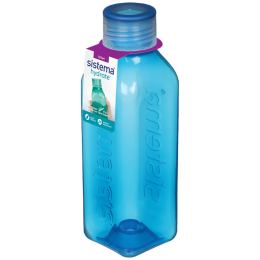 Bouteille Sistema Square 725ml bleu foncé