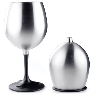 Verre GSI Outdoors Glacier Stainless Red Wine Glass argenté