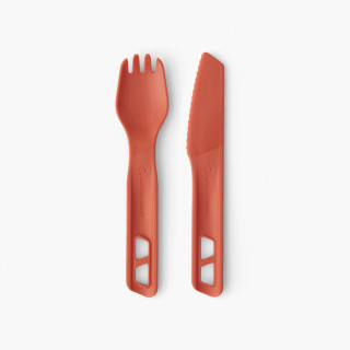 Set de couverts Sea to Summit Passage Cutlery Set 2 Piece rouge Spicy Orange