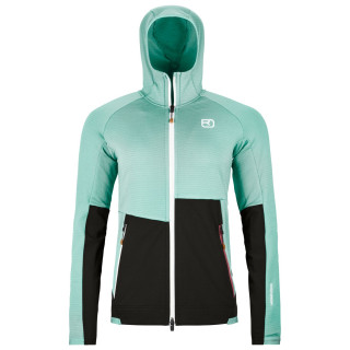 Veste femme Ortovox Fleece Rib Hoody W bleu clair aquatic ice