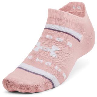 Chaussettes femme Under Armour Essential No Show 6pk rose Retro Pink / White / White