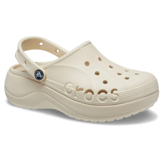 Pantoufles femme Crocs Baya Platform Clog blanc Winter White