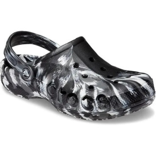 Pantoufles Crocs Baya Marbled Clog noir / blanc Black/White