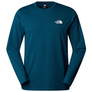 T-shirt homme The North Face M L/S Simple Dome Tee bleue MIDNIGHT PETROL