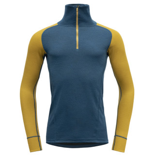 Col roulé homme Devold Duo Active Man Zip Neck jaune / bleu Flood/Arrowwood