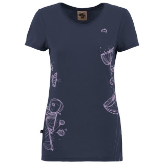 T-shirt femme E9 Spring 2.2 bleu foncé Oceanblue