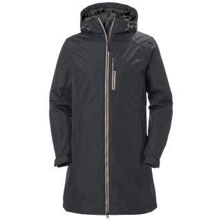 Manteau d'hiver femme Helly Hansen W Long Belfast Winter Jacket noir / rose Ebony