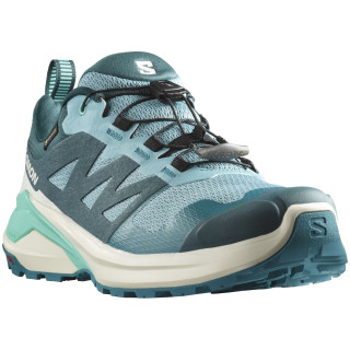 Chaussures de running femme Salomon X-Adventure Gore-Tex bleu clair Dusty Turquoise / Vanilla Ice / Cockatoo