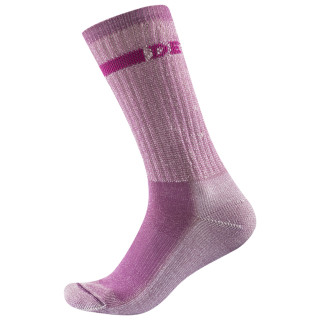 Chaussettes femme Devold Outdoor Medium Sock rose Pink melange