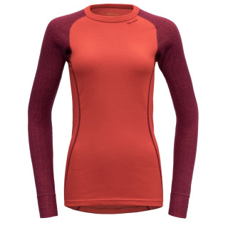 T-shirt fonctionnel femme Devold Duo Active Woman Shirt LS rouge Beetroot