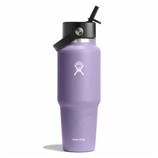 Bouteille isotherme Hydro Flask Wide Flex Straw Travel Bottle 32 Oz noir / violet MOONSHADOW