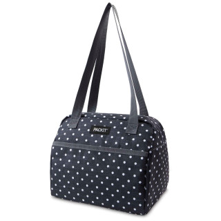 Sac pique-nique Packit Hampton noir / blanc Polka Dot