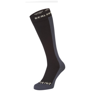 Chaussettes imperméables SealSkinz Worstead noir / gris Black