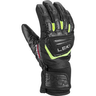 Gants ski Leki WCR Team 3D Junior noir/vert black-ice lemon