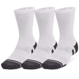 Jeu de chaussettes Under Armour Performance Tech 3pk Crew blanc White / White / Jet Gray