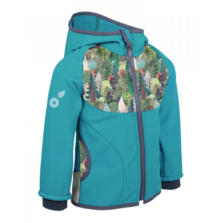 Veste softshell enfant Unuo fleece vzor vert clair