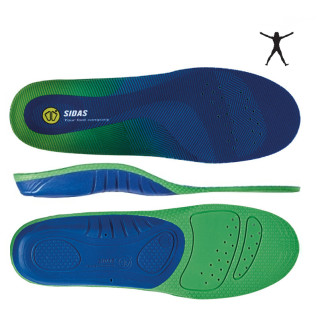 Semelles chaussures Sidas Comfort 3D bleu / vert