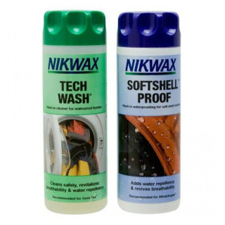 Imprégnation Nikwax Twin Tech Wash + Softshell Proof 2x300ml