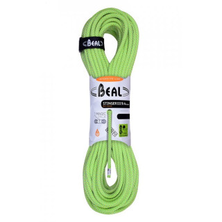 Corde d'escalade Beal Stinger 9.4 mm (50 m) vert clair Anis