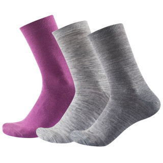 Chaussettes femme Devold Daily Light Woman Sock 3PK girs Anemone mix