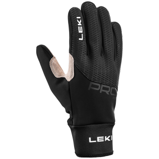 Gants de course Leki PRC Premium ThermoPlus noir/ beige black-sand