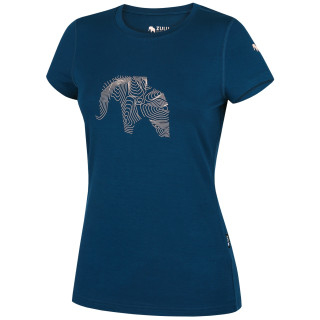 T-shirt femme Zulu Bambus Elephant 210 Short turquoise ocean blue