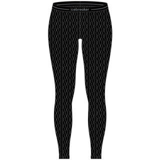 Sous-vêtements fonctionnels femme Icebreaker W Mer 260 Vertex Leggings On-Piste noir / blanc Black/Snow/J